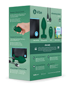 b-vibe b-Vibe Vibrating Jewel Plug Medium/Large - Emerald Green - Image 5