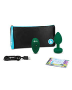 b-vibe b-Vibe Vibrating Jewel Plug Medium/Large - Emerald Green - Image 3