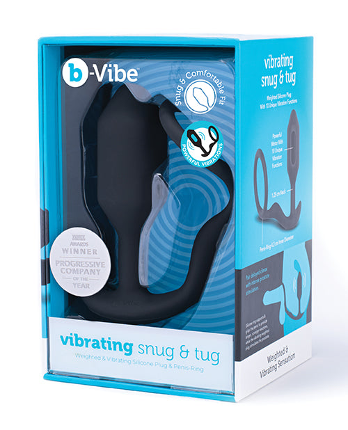 b-vibe b-Vibe Vibrating Snug & Tug Medium - 138g - Black - Image 2