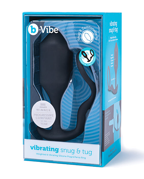 b-vibe b-Vibe Vibrating Snug & Tug XL - 265g - Black - Image 4
