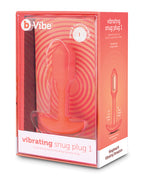 b-vibe b-Vibe Vibrating Snug Plug 1 / Small - 62g - Orange - Image 4