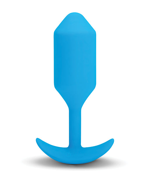 b-vibe b-Vibe Vibrating Snug Plug 3 / Large - 160g - Blue - Image 2