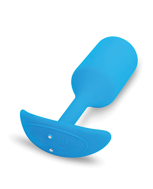 b-vibe b-Vibe Vibrating Snug Plug 3 / Large - 160g - Blue
