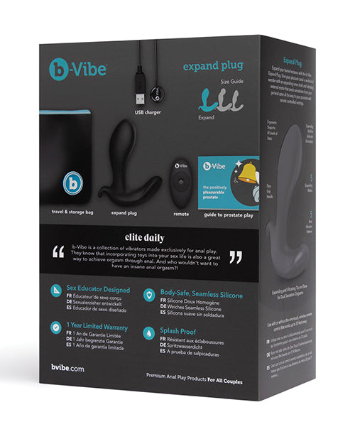 b-vibe b-Vibe Expand Plug - Black - Image 5