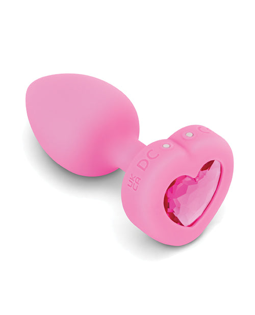 b-vibe b-Vibe Vibrating Heart Plug S/M - Pink