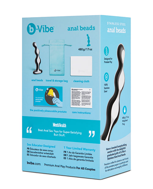b-vibe b-Vibe Stainless Steel Anal Beads - Image 6