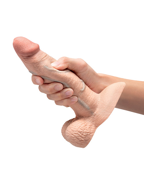b-vibe b-Vibe Slipskin 7" Girthy - Cream - Image 4
