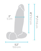 b-vibe b-Vibe Slipskin 7" Girthy - Cream - Image 6