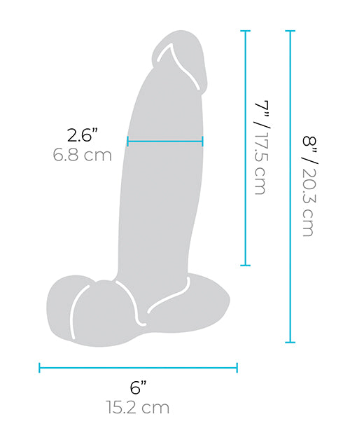 b-vibe b-Vibe Slipskin 8" Girthy - Brown - Image 6