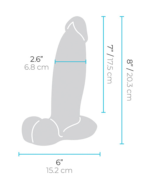 b-vibe b-Vibe Slipskin 8" Girthy - Cream - Image 6
