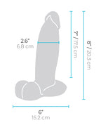 b-vibe b-Vibe Slipskin 8" Girthy - Mocha - Image 6