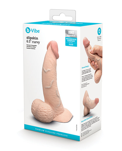 b-vibe b-Vibe Slipskin 6.5" Curvy - Cream - Image 7