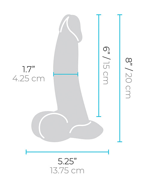 b-vibe b-Vibe Slipskin 8" Curvy - Cream - Image 6