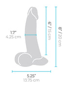 b-vibe b-Vibe Slipskin 8" Curvy - Cream - Image 6