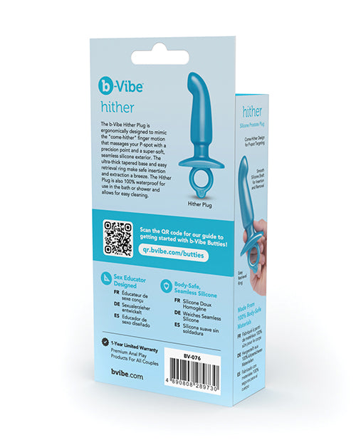 b-vibe b-Vibe Butties Hither Tapered Prostate Plug - Blue - Image 6
