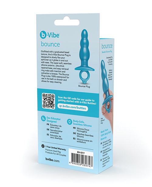 b-vibe b-Vibe Butties Bounce Beaded Tapered Plug - Blue - Image 6