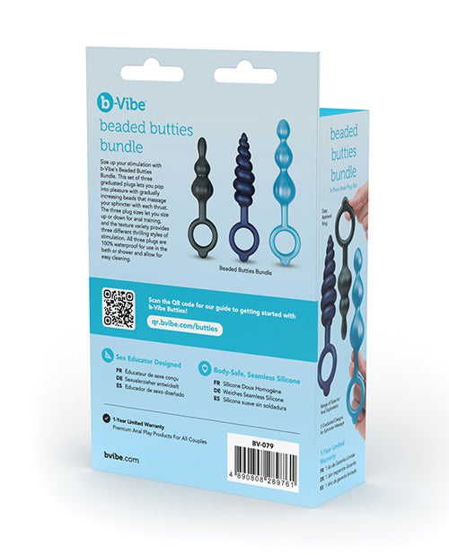 b-vibe b-Vibe Butties Beaded Bundle - 3 Piece Set - Image 5