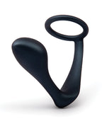 b-vibe b-Vibe Butties Ringer Cock Ring & Prostate Plug - Black - Image 3