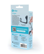 b-vibe b-Vibe Butties Ringer Cock Ring & Prostate Plug - Black - Image 6