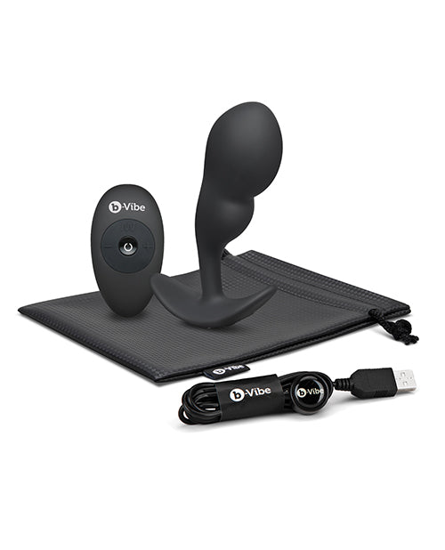 b-vibe b-Vibe Remote Control P-Spot Snug Plug - Black - 145g - Image 6