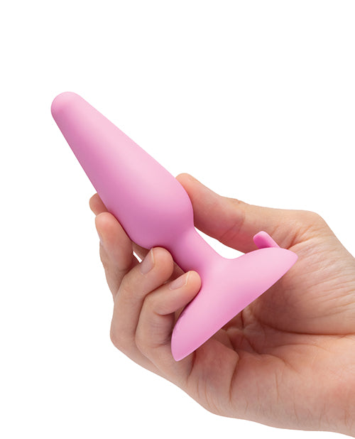 b-vibe b-Vibe Beginner's Vibrating Tapered Butt Plug - Pink - Image 4
