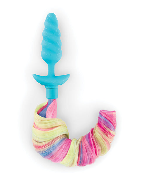 b-vibe b-Vibe Unicorn Tail Vibrating Butt Plug - Special Edition - Image 3