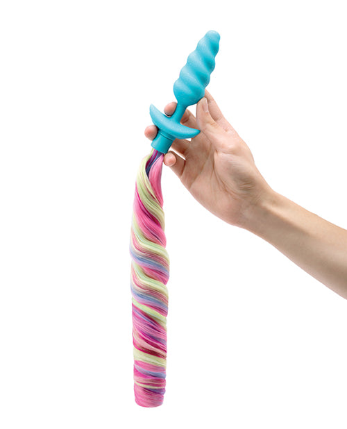 b-vibe b-Vibe Unicorn Tail Vibrating Butt Plug - Special Edition - Image 4