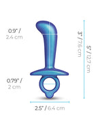 b-vibe b-Vibe Butties Thumb Silicone Prostate Plug - Black - Image 7