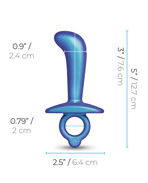 b-vibe b-Vibe Butties Thumb Silicone Prostate Plug - Black - Image 7