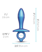 b-vibe b-Vibe Butties Slide Silicone Butt Plug - Black - Image 6