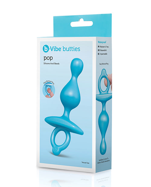 b-vibe b-Vibe Butties Pop Silicone Anal Beads - Black - Image 6