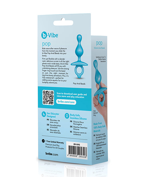 b-vibe b-Vibe Butties Pop Silicone Anal Beads - Black - Image 7