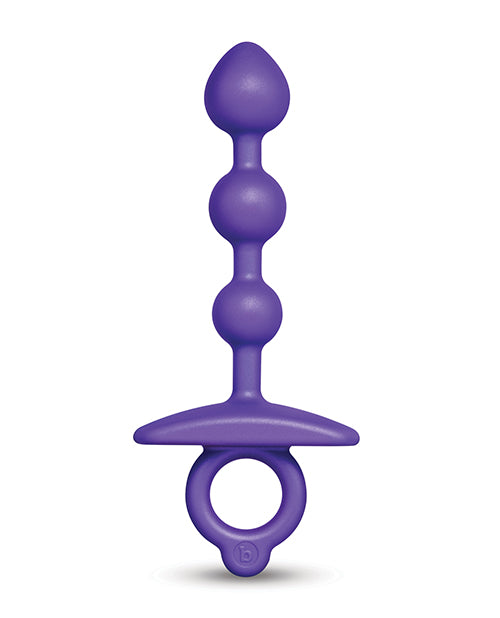 b-vibe b-Vibe Butties Zip Silicone Anal Beads - Black