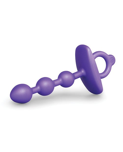 b-vibe b-Vibe Butties Zip Silicone Anal Beads - Black - Image 2