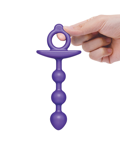 b-vibe b-Vibe Butties Zip Silicone Anal Beads - Black - Image 5