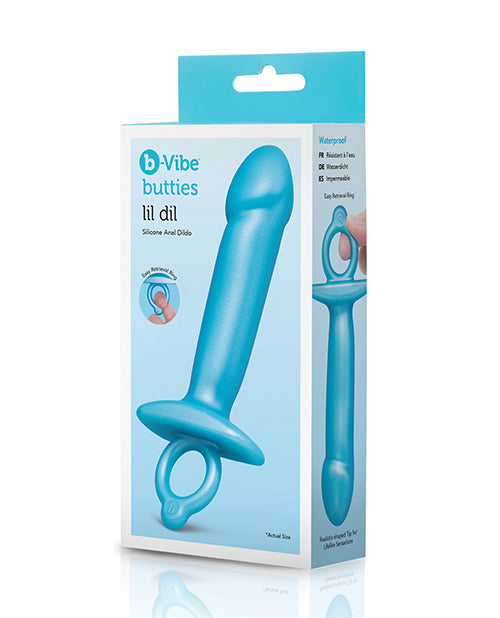 b-vibe b-Vibe Butties Lil Dil Silicone Anal Dildo - Black - Image 2