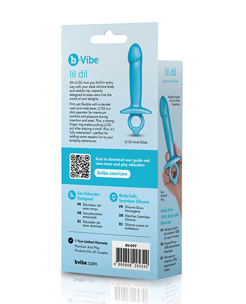 b-vibe b-Vibe Butties Lil Dil Silicone Anal Dildo - Black - Image 8