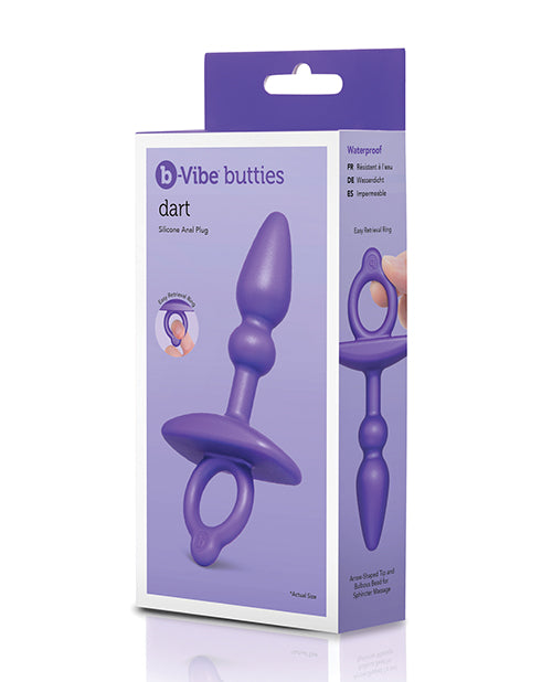 b-vibe b-Vibe Butties Dart Silicone Anal Plug - Black - Image 2