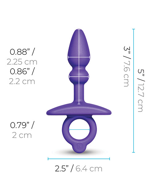 b-vibe b-Vibe Butties Dart Silicone Anal Plug - Black - Image 6