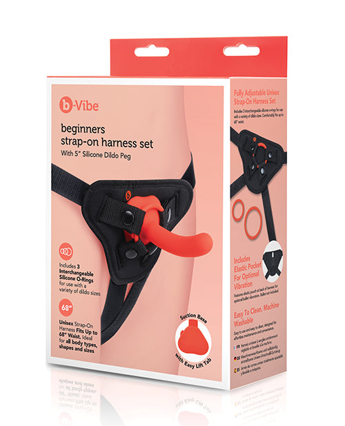 b-vibe b-Vibe Beginner's Strap-On Harness Set - With 5" Silicone Dildo Peg - Image 2