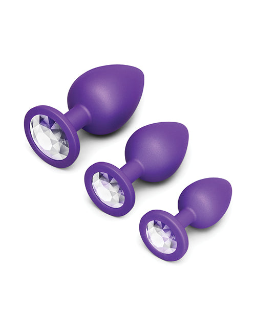 b-vibe b-Vibe Jeweled Butties Bundle - 3 Piece Anal Training Set