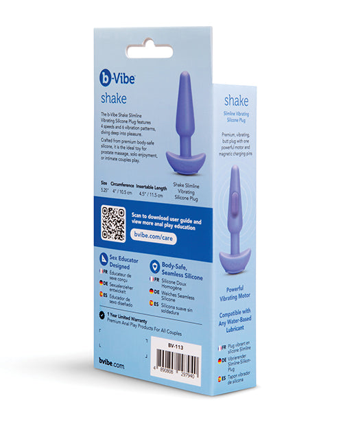 b-vibe b-Vibe Shake Slimline Vibrating Silicone Plug - Image 6
