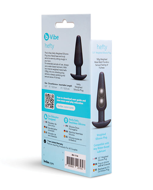 b-vibe b-Vibe Hefty Weighted Silicone Plug - Image 6