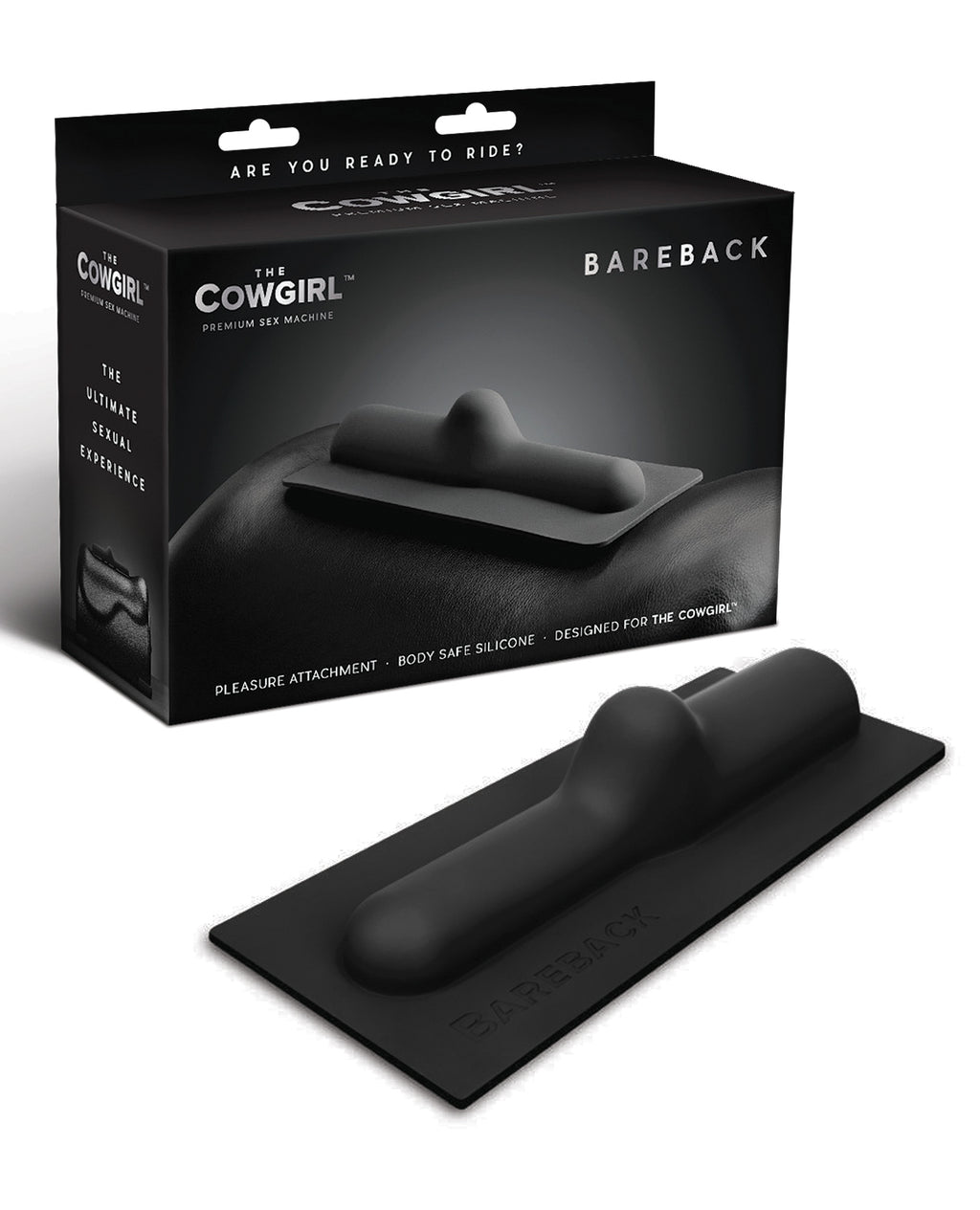 The Cowgirl The Cowgirl Bareback Silicone Attachment - Black - Image 2
