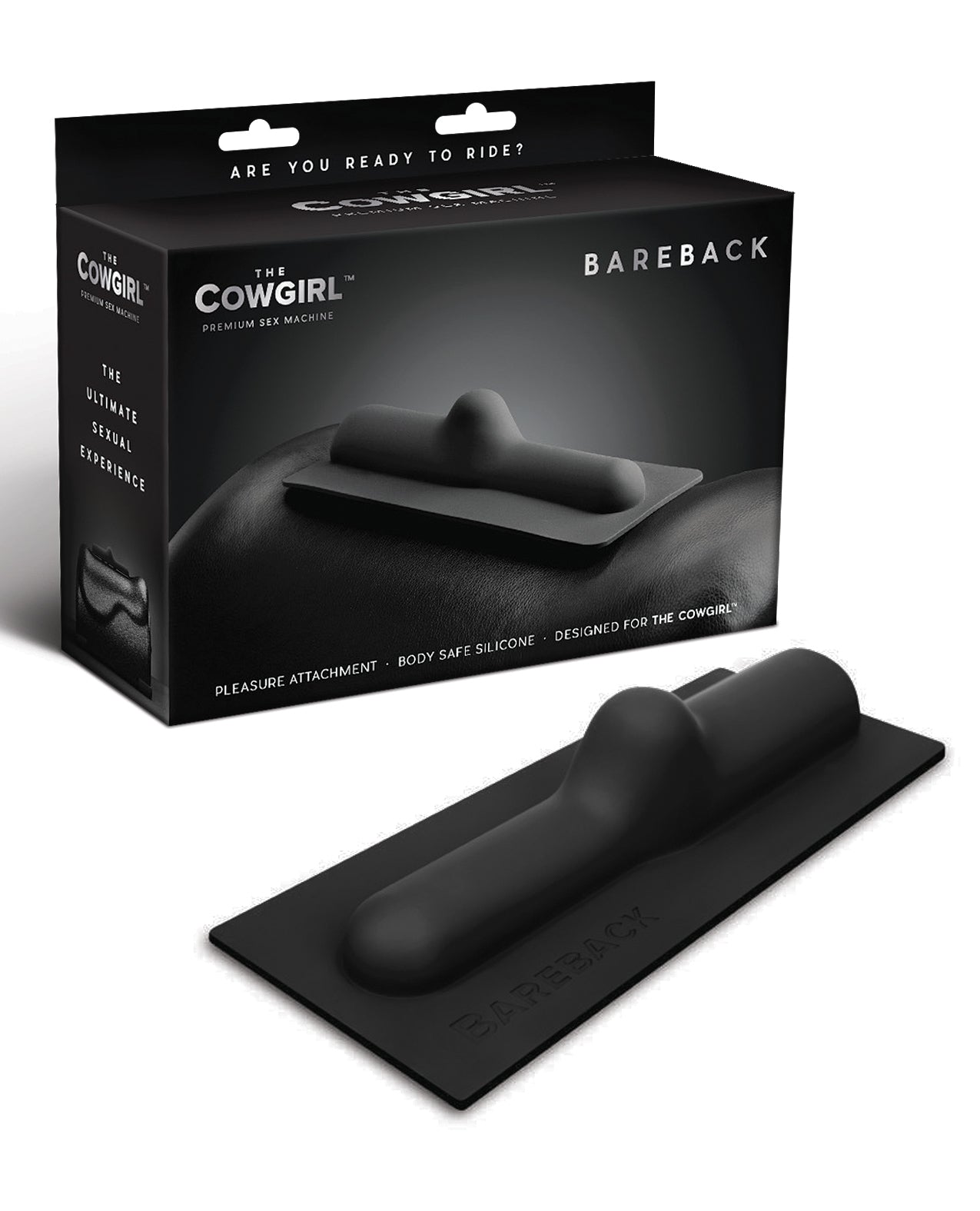The Cowgirl The Cowgirl Bareback Silicone Attachment - Black - Image 2