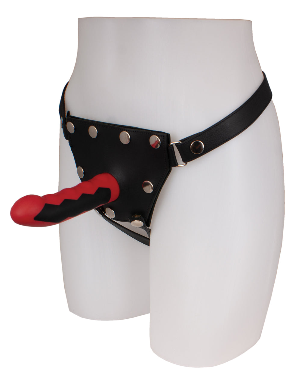 ElectraStim ElectraStim Silicone Fusion Komodo E-Stim Dildo - Red/Black - Image 2