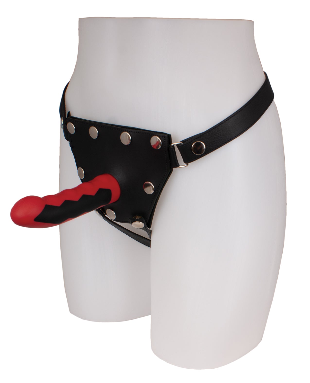 ElectraStim ElectraStim Silicone Fusion Komodo E-Stim Dildo - Red/Black - Image 2