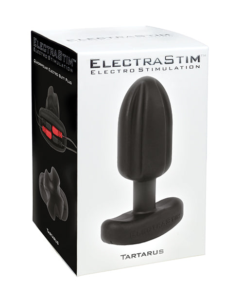 ElectraStim ElectraStim Silicone Noir Tartarus Quadripolar Butt Plug - Black - Image 4