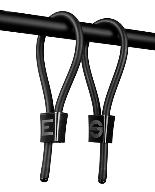 ElectraStim ElectraStim ElectraLoops Prestige Cock Rings - Black - Image 3