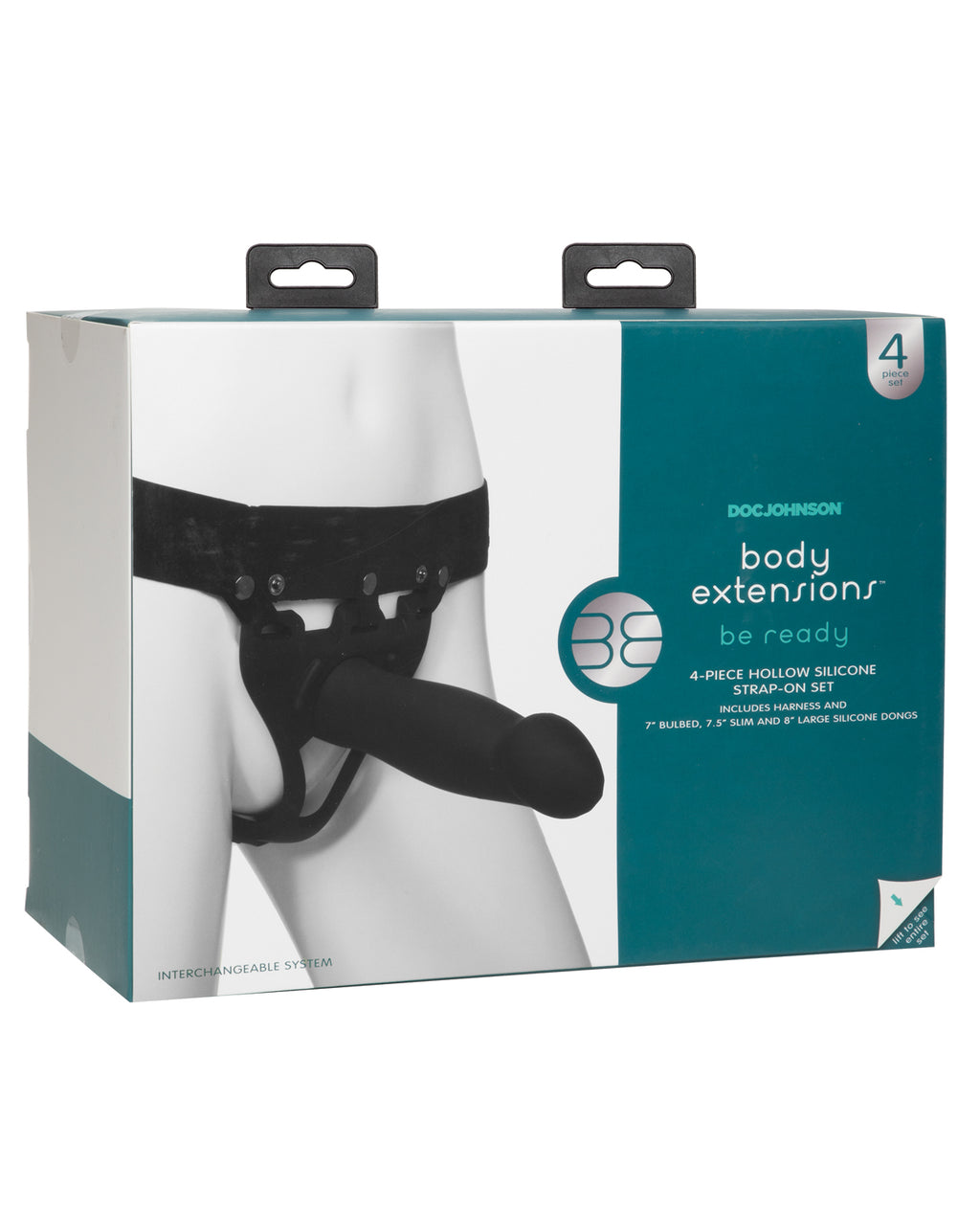 Doc Johnson Doc Johnson's Body Extensions - Be Ready 4-Piece Strap On Set - Image 2